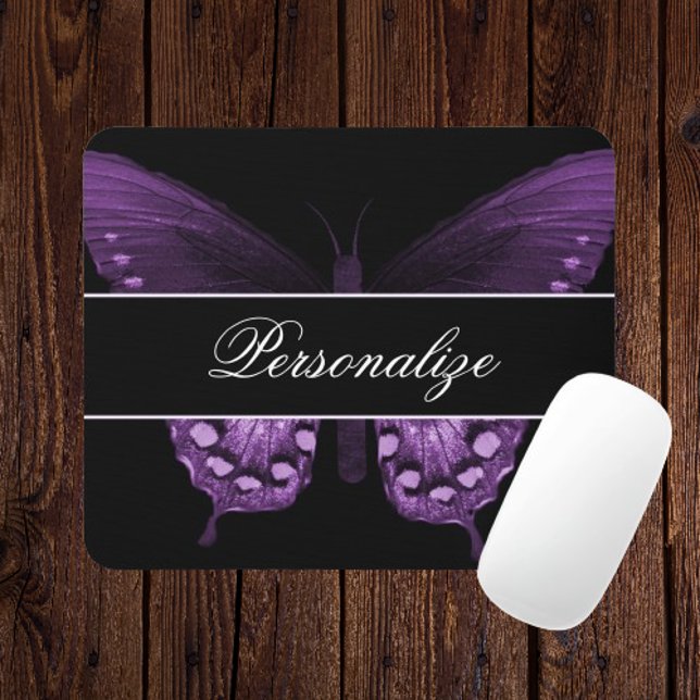Wisteria Butterfly Banner Mousepad (Wisteria Butterfly Banner Mousepad)