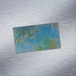 Wisteria by Claude Monet Magnetic Business Card