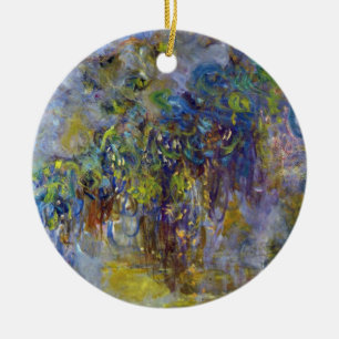Wisteria by Claude Monet, Vintage Impressionism Ceramic Tree Decoration
