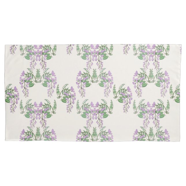 Wisteria Dream Floral Pillowcase (Front)
