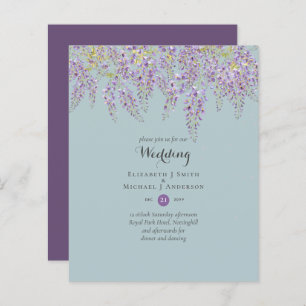 Wisteria Floral Garden Lavender Wedding Sage