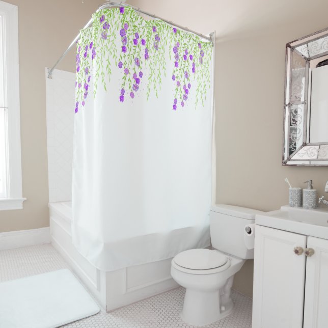 Wisteria Flowering Shower Curtain (In Situ)