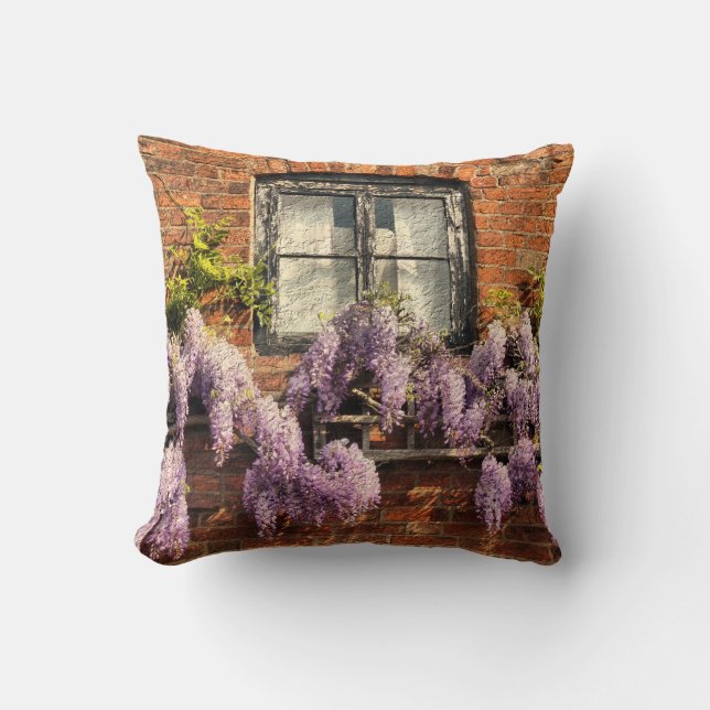 WISTERIA FLOWERS  CUSHION (Front)