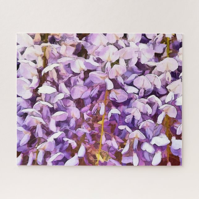 WISTERIA FLOWERS JIGSAW PUZZLE (Horizontal)