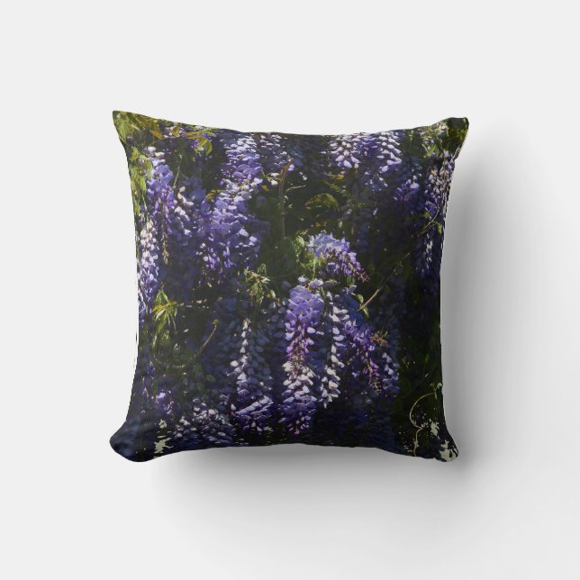 Wisteria Flowers Pillow (Front)