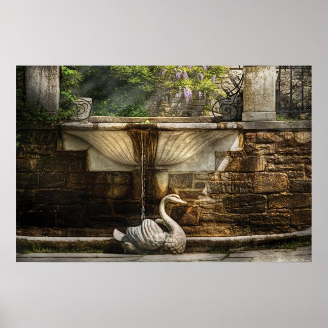 Wisteria - Fountain Poster (Front)