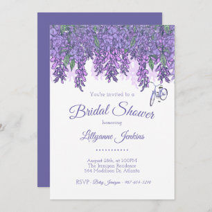 Wisteria Garden Bridal Shower Invitation
