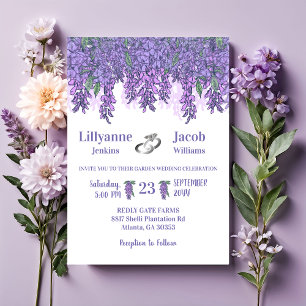 Wisteria Garden Celebration Wedding Invitation