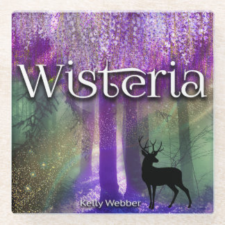wisteria glass coaster