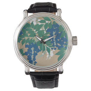 Wisteria Kamisaka Sekka japan painting art canvas  Watch