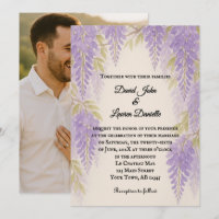 Wisteria Lane Photo Wedding Invitation