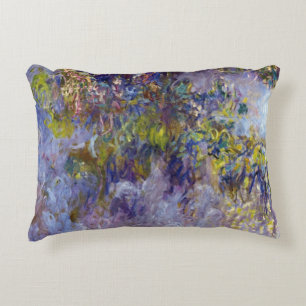 Wisteria (left half) by Claude Monet Decorative Cushion