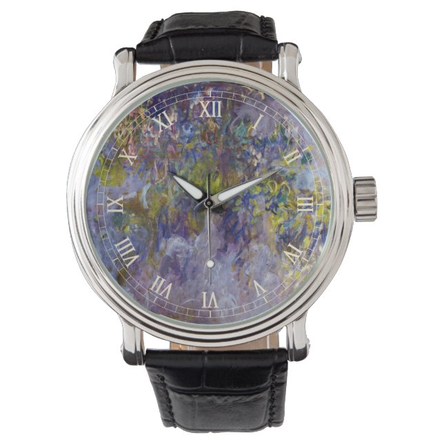 Wisteria (left half) by Claude Monet Watch (Front)