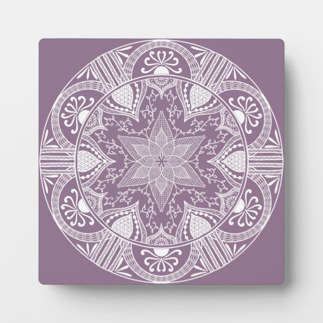 Wisteria Mandala Plaque (Front)