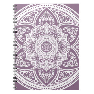 Wisteria Mandala Spiral Notebook
