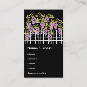 Wisteria on the Fence Business Card