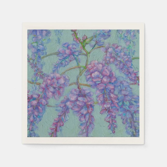 Wisteria Paper Napkins (Front)