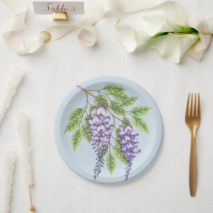 Wisteria Paper Plate