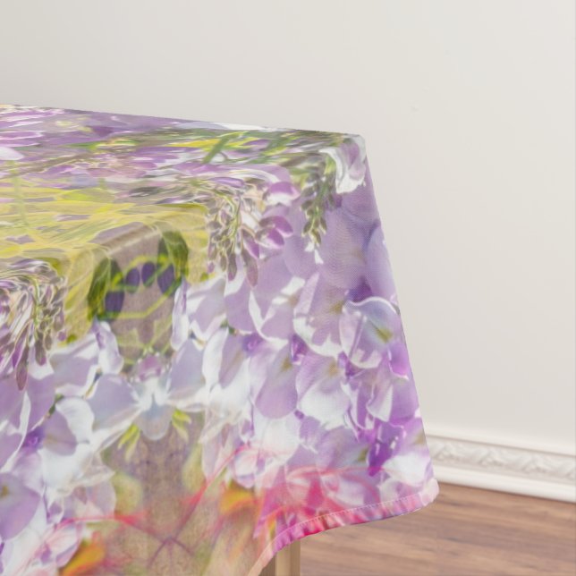 Wisteria purple rain tablecloth (In Situ)