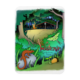 Wisteria Refrigerator Magnet