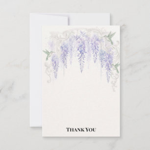 Wisteria Regency Grandeur Romantic Thank You Card