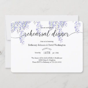 Wisteria Rehearsal Dinner Invitation