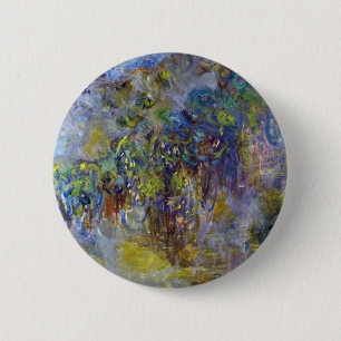Wisteria (right half) by Claude Monet 6 Cm Round Badge