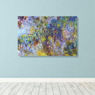 Wisteria (right half) by Claude Monet Canvas Print