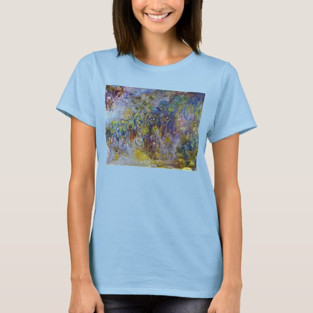 Wisteria (right half) by Claude Monet T-Shirt (Front)