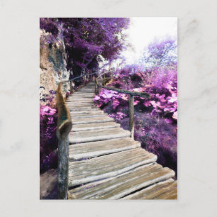 wisteria stairs postcard