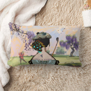 Wisteria Sunrise Golfer's  Lumbar Cushion