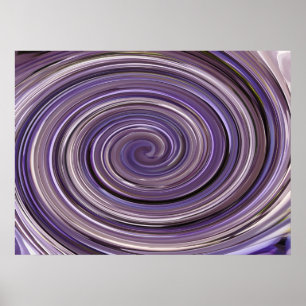 Wisteria Swirl Poster