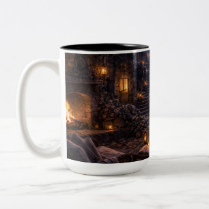 Wisteria Terrace Stair Black Mug