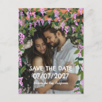 Wisteria Vines Floral Custom Photo Wedding 