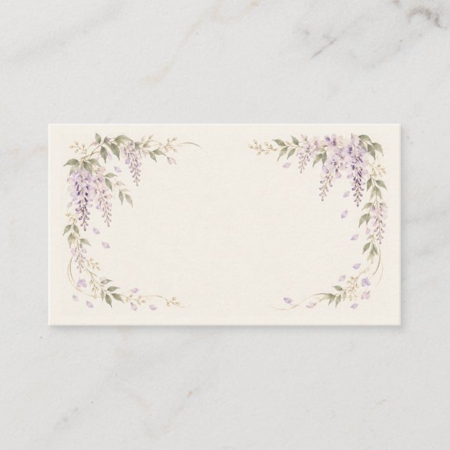 Wisteria Wedding Invitation (Front)