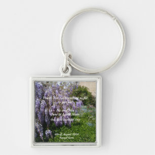 Wisteria Wedding Thank You Gift Favor Keychain
