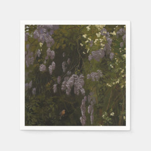 Wisterias in Bloom - Floral Composition Napkin