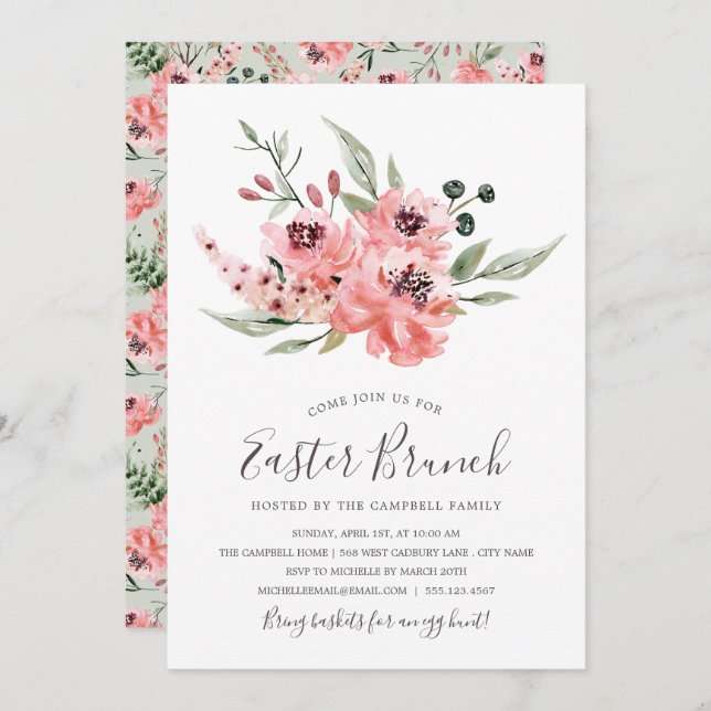 Wistful | Easter Brunch Invitation (Front/Back)
