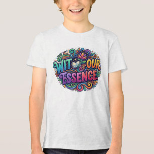 Wit Our Essence – Clever Humour Graphic T-Shirt Tri-Blend Shirt
