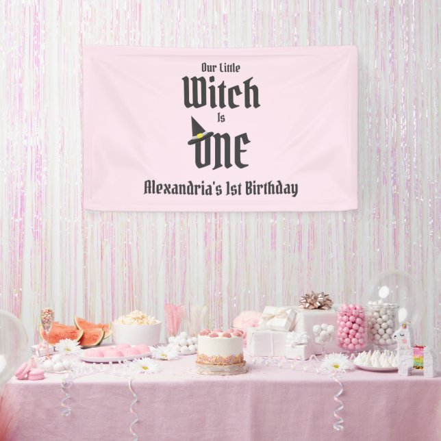 Witch 1st Birthday Banner (Party)