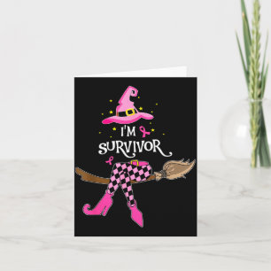 Witch A Survivor Halloween Breast Cancer Awareness Card