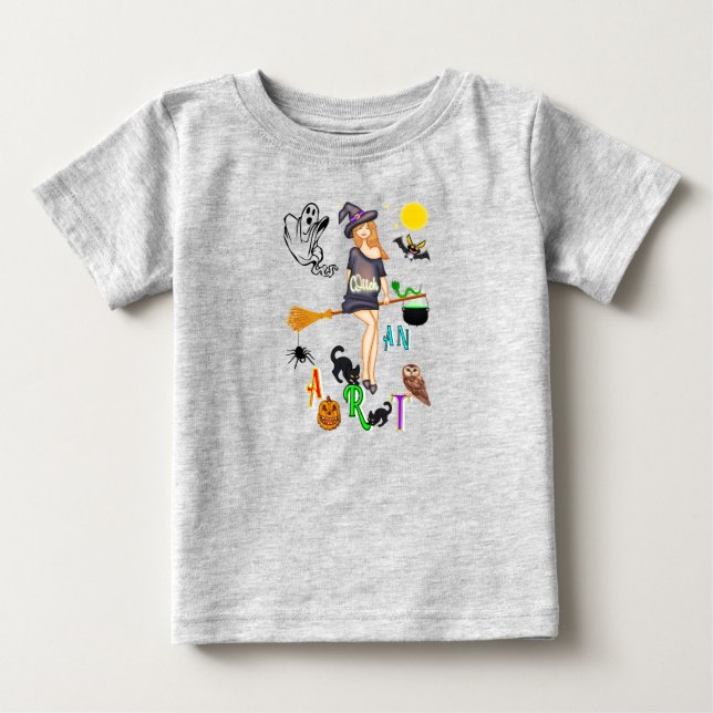 Witch An Art Baby T-Shirt (Front)