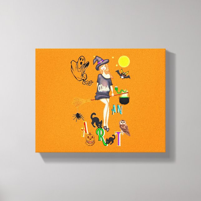 Witch An Art Canvas Print (Front)