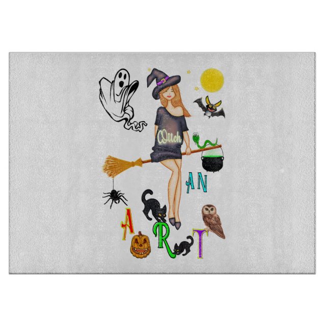 Witch An Art Cutting Board (Front)