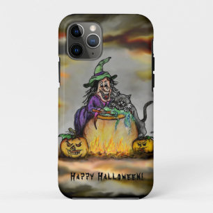 Witch and black Cat, Happy Halloween! Case-Mate iPhone Case