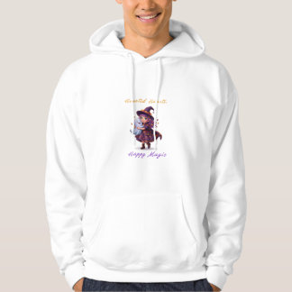 Witch and Boo Besties Cute Halloween Magic Hoodie