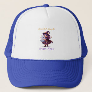 Witch and Boo Besties Cute Halloween Magic Trucker Hat