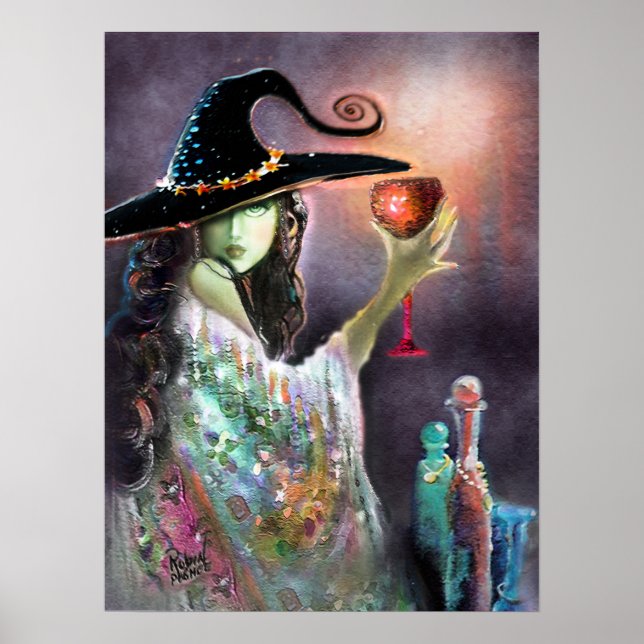 Witch and Goblet Poster (Front)