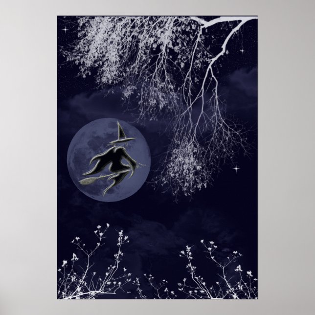 Witch and Moon Poster (Front)