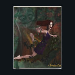 Witch and the Moon Postcard<br><div class="desc">Witch and the Moon. Look for the matching postage. This Highest Quality Postcard illustrated by BonBonish. It made on ultra heavyweight paper, with glossy front. Easy to customise with your own text and image. Great as business / invitation/ business profile / announcement / thank you / care and concern /...</div>